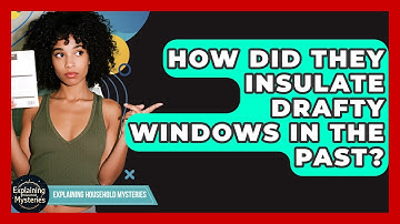 How Did They Insulate Drafty Windows In The Past? - Explaining Household Mysteries