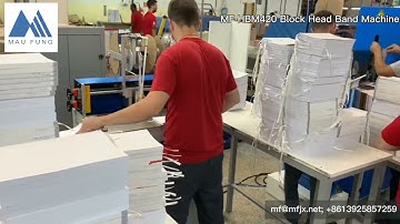 MF-HBM420 Block Head Band Machine for hard cover book