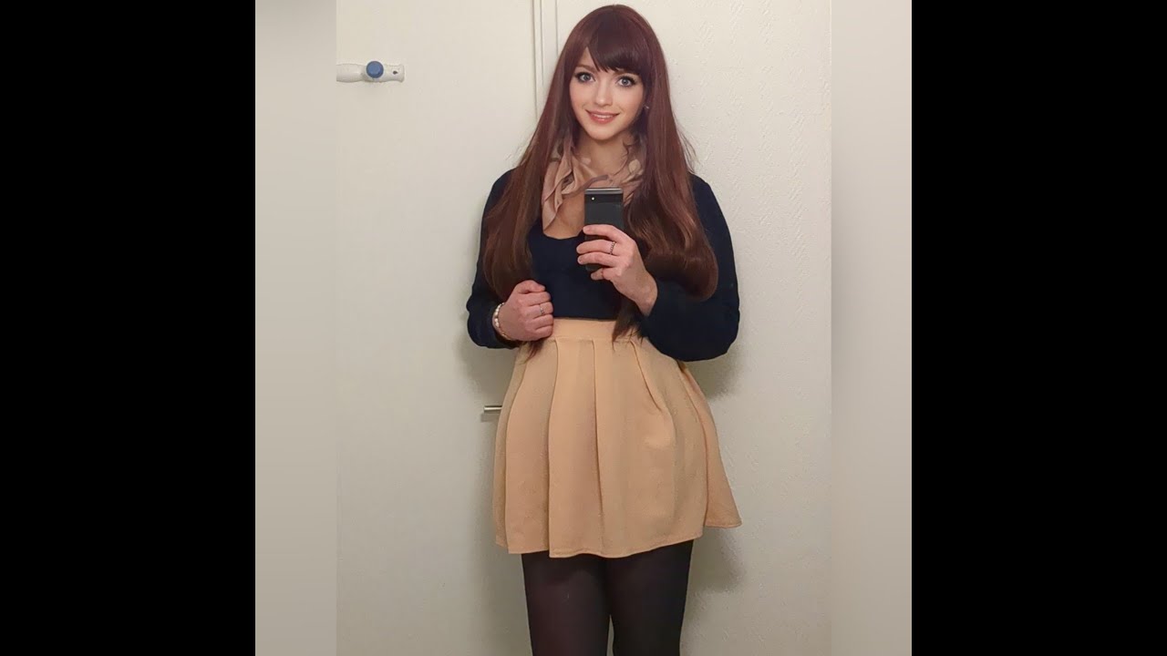 Beautiful French Crossdresser Enjoying Herself In Different Dresses | Alicia