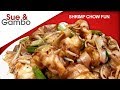 Shrimp Chow Fun Flat Rice Noodles Stir Fry