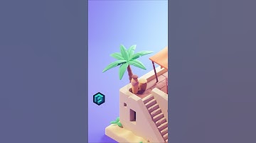 Modeling a palm tree in Blender #b3d #3dillustration  #blender3d #gameart