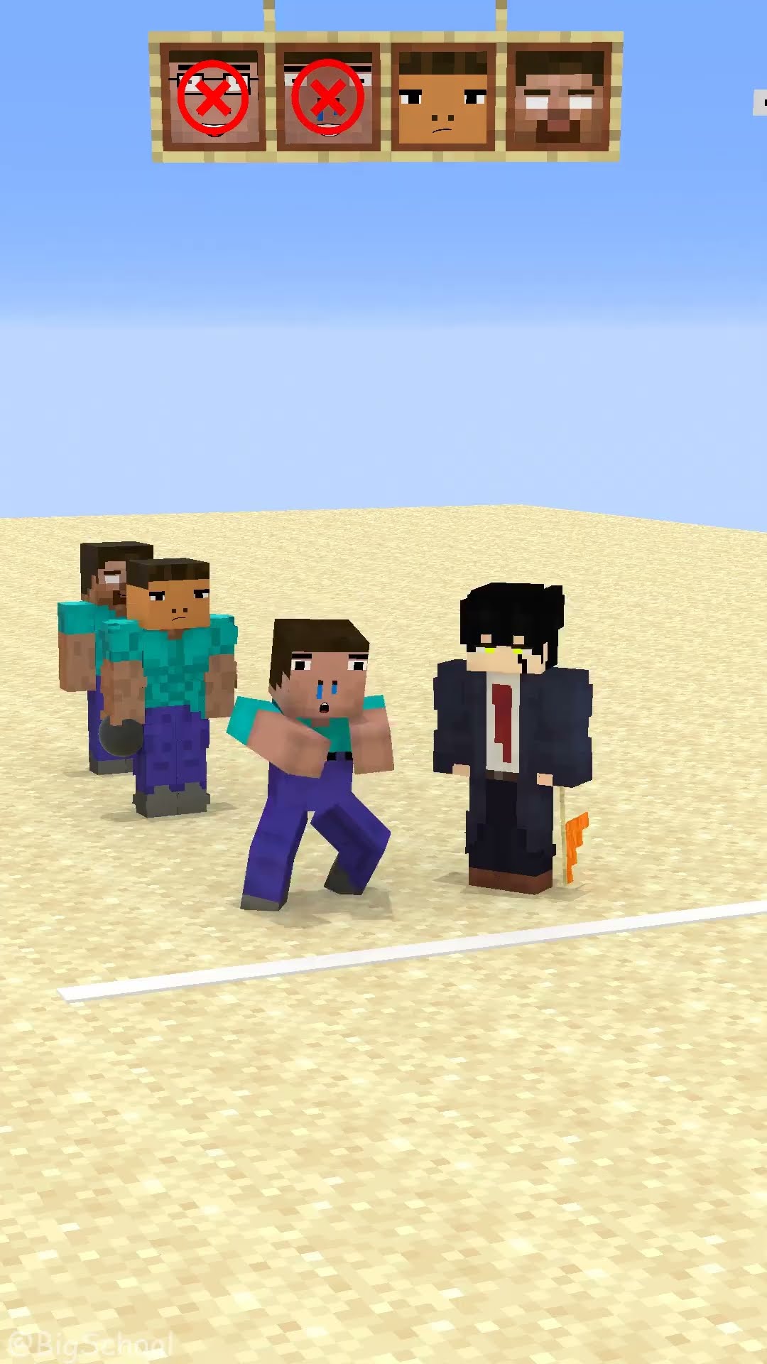 Help Herobrine win the shot put game! ?