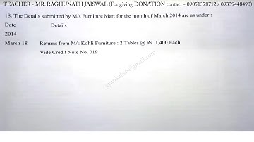 sales return book sums 18 | return inward book sums 18 | sales return book solved problems 18