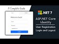 Aspnet core mvc  identity ui  user registration and  login