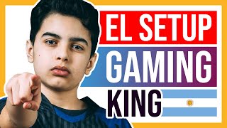 🥇 El Setup GAMING de KING 🦸‍♂️ El NIÑO ARGENTINO de FORTNITE 🚀 PC Gamer, Silla, Teclado, Mouse
