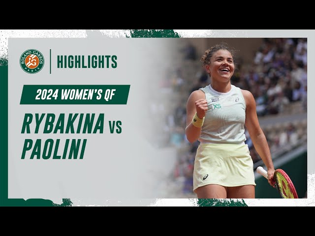 Rybakina vs Paolini Quarter-final Highlights | Roland-Garros 2024 class=