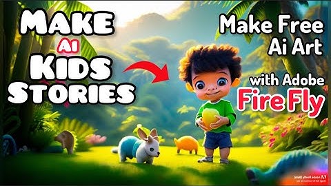 Make Kids Animated Video with Adobe FireFly Urdu Hindi Tutorial |Make Free Ai Art with Adobe Firefly