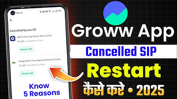 How To Restart SIP In Groww App | How To Restart Cancelled SIP In Groww App | Resume SIP In Groww