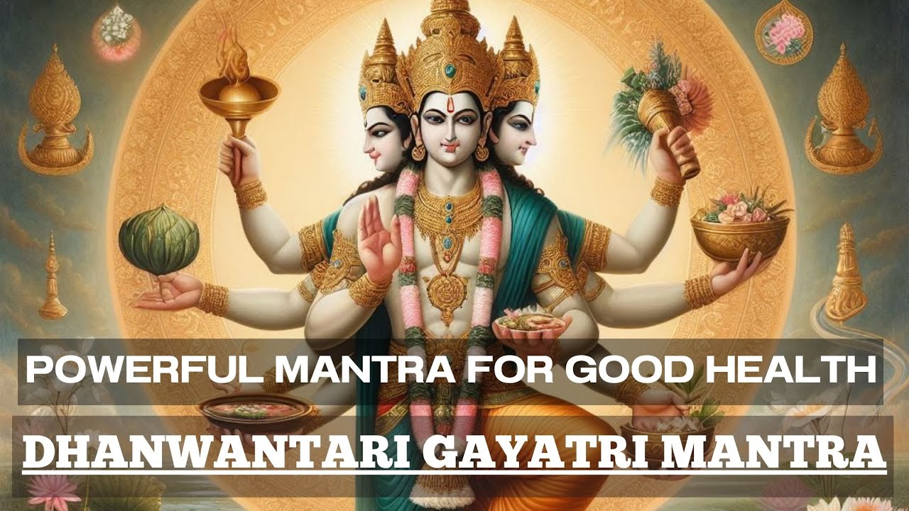 Dhanvantari Gayatri Mantra  EPIC LORD DHAVANTARI MANTRA for HEALING  GOOD HEALTH