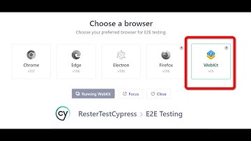 How to add webkit to your Cypress Test