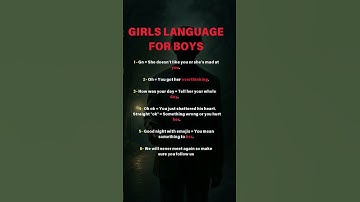 Girls’ Secret Language Boys Don’t Understand | Text Meaning Guide |