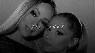 Ariana Grande + Mariah Carey, yes, and? | sped up | Resimi