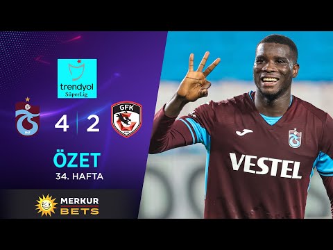 Merkur-Sports | Trabzonspor (4-2) Gaziantep FK - Highlights/Özet | Trendyol Süper Lig - 2023/24