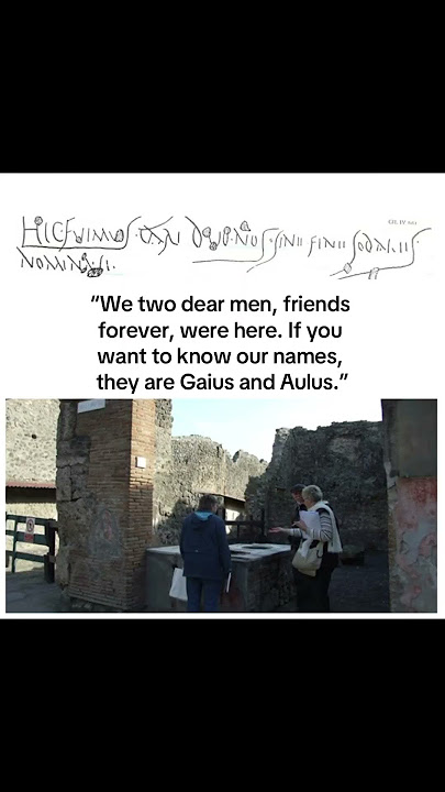 Pompeii bros being Pompeii bros 🥲 #history #graffiti