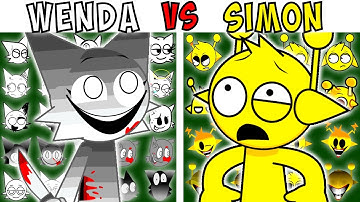ALL WENDA VS SIMON TEST | FNF Character Test | Gameplay VS Playground
