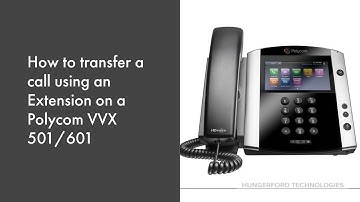 How to Transfer a call using extension on a Polycom VVX 501/601