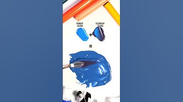 "Blue-Violet Whispers: Ready to Discover Tertiary Colors?" #colormixing #asmr #asmrcoloring