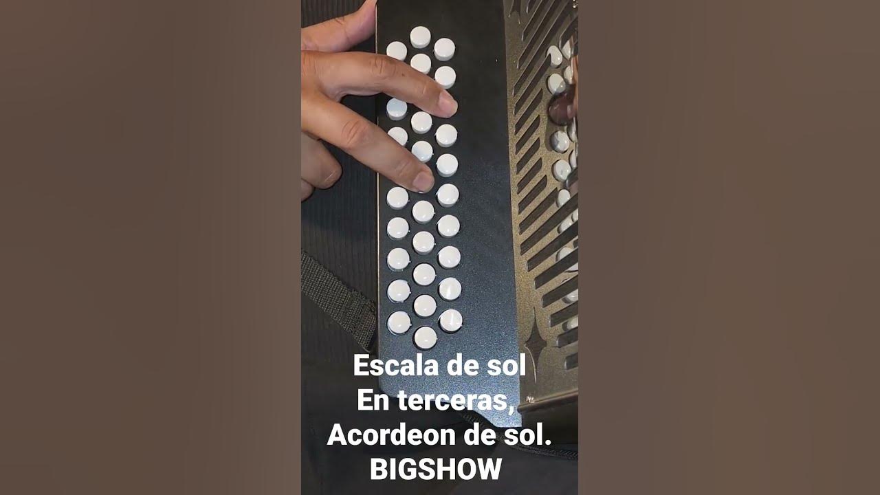escala de sol en notas terceras acordeon de sol aprende teoria basica