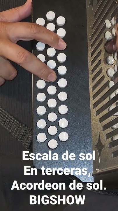 escala de sol en notas terceras acordeon de sol aprende teoria basica