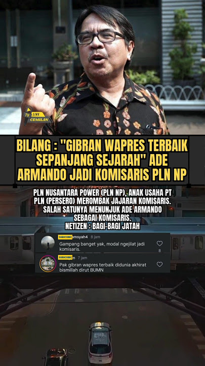 ade armando jadi komisaris pln np #shorts