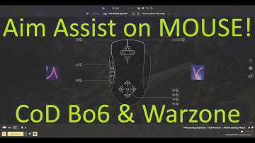 How to get AIM ASSIST on MOUSE: Call of Duty Black ops 6 & Warzone. reWASD config settings gameplay