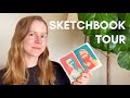 Sketchbook tour  drawing from life and planning painting compositions