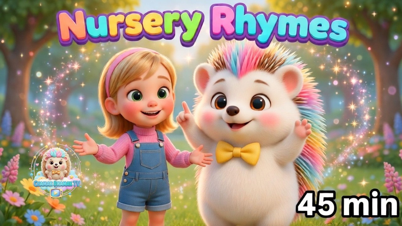 Nursery Rhymes for Kids 45 min | Fun Learning Songs & Cartoon Poems for Kindergarten