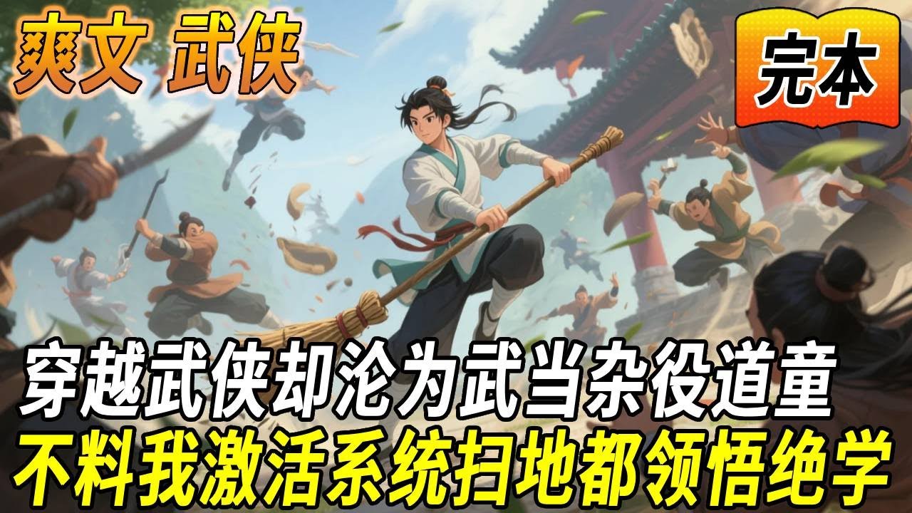 【第一集】穿越武侠却沦为武当杂役道童！不料我激活系统悟性无敌！听道学会九阴九阳！就连扫地都能领悟太极剑意！几年后我踏碎虚空，破空而行！#小說推薦 #小說推文 #武侠