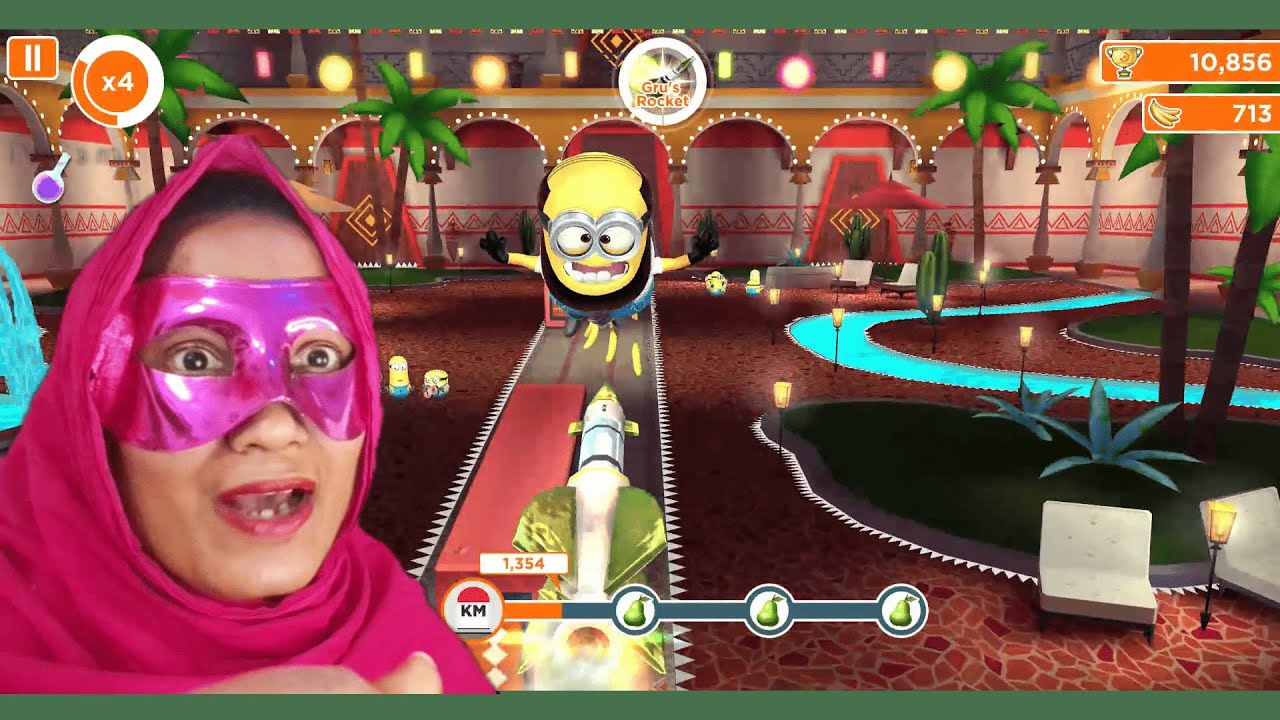 MINION RUSH GRUS ROCKET AT EDUARDOS HOUSE