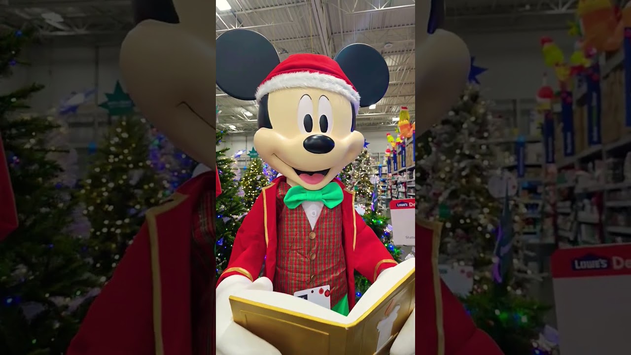 Музыкальная аниматроника Микки Мауса в натуральную величину, 6,75 футов, Disney @lowes