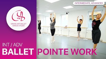 POINTE WORK CLASS INTERMEDIATE / ADVANCED LV. #ballet #advanced #adultballet #pointeshoes