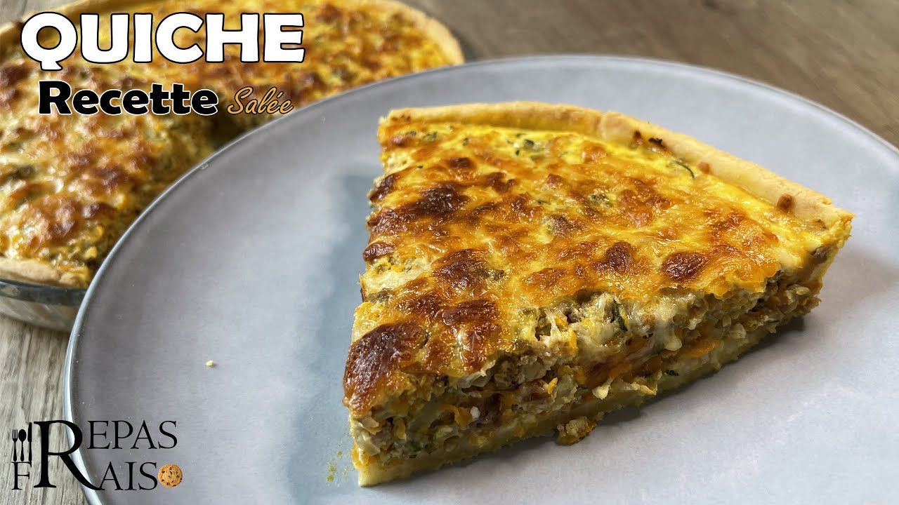 Киш с овощами и фаршем - Простой рецепт