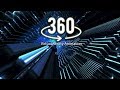 360° VR 4K Blue Corridor #AAVFX Virtual Reality Animation