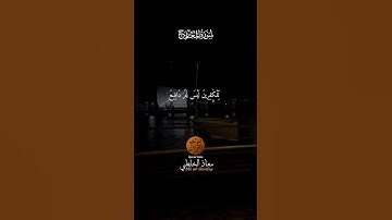 سحر التلاوة: ما تيسر من سورة المعارج بصوت القارئ معاذ الخلطي #تلاوة_مميزة