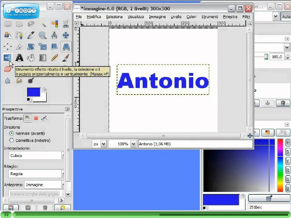 Gimp Videotutorial Italiano Parte 4 - Testo - YouTube