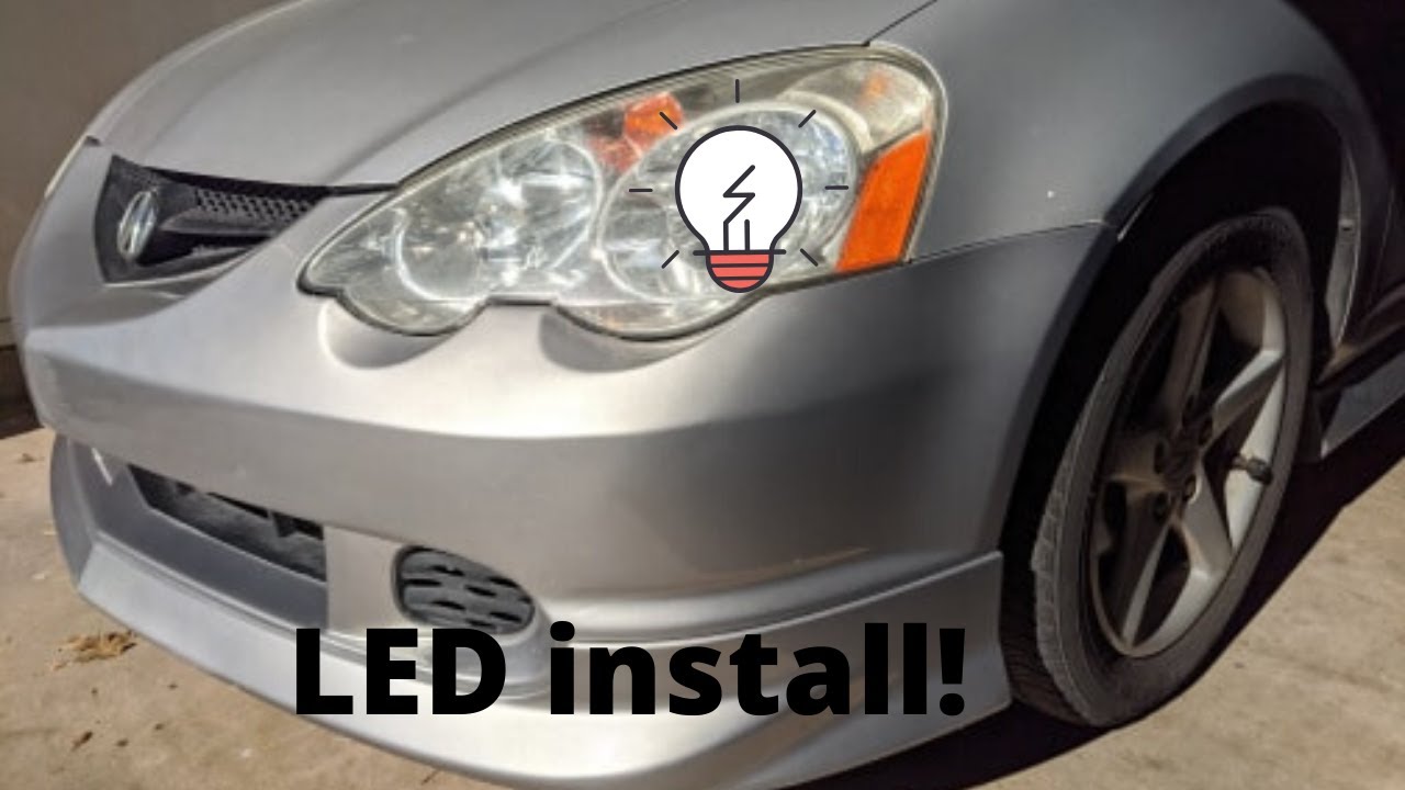 LED bulbs install on my RSX! YouTube