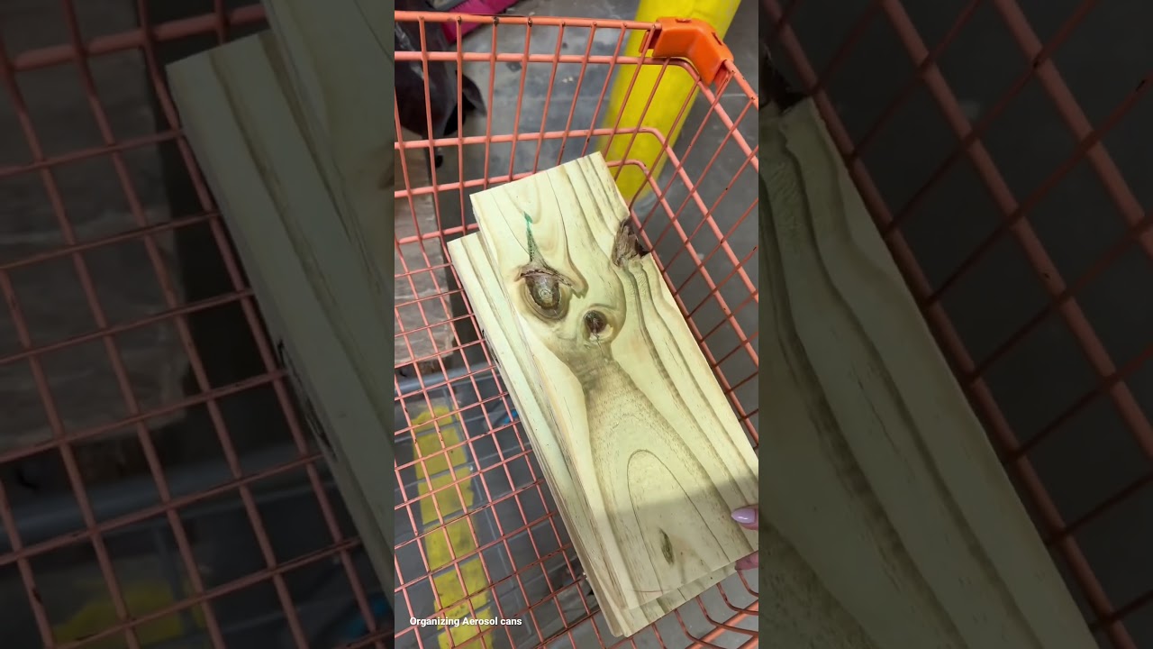 Building $18 Spray paint rack with 0 woodworking experience! | Spray paint & aerosol can storage