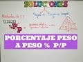 Porcentaje peso a peso ejercicios