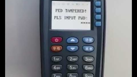 #آموزش رفع تمپر دستگاه pax s90  (tampered pax s90)