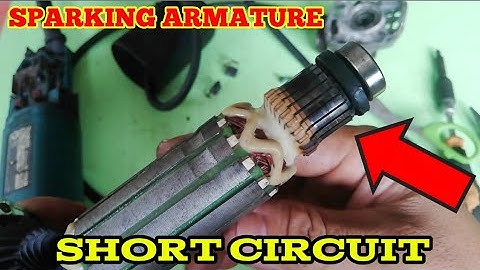 Best way to repair sparking angle grinder armature