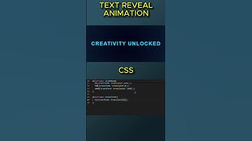 Text Reveal Animation using CSS ✨ | Easy Web Design Tutorial #CSS #Animation #Shorts