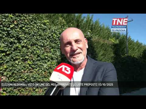 ELEZIONI REGIONALI, VOTO ON LINE DEL M5S: APPROVATE LE LISTE PROPOSTE | 13/10/2025