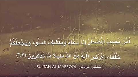 ماتيسر من سورة النمل ، للقارئ : سلطان المرزوقي