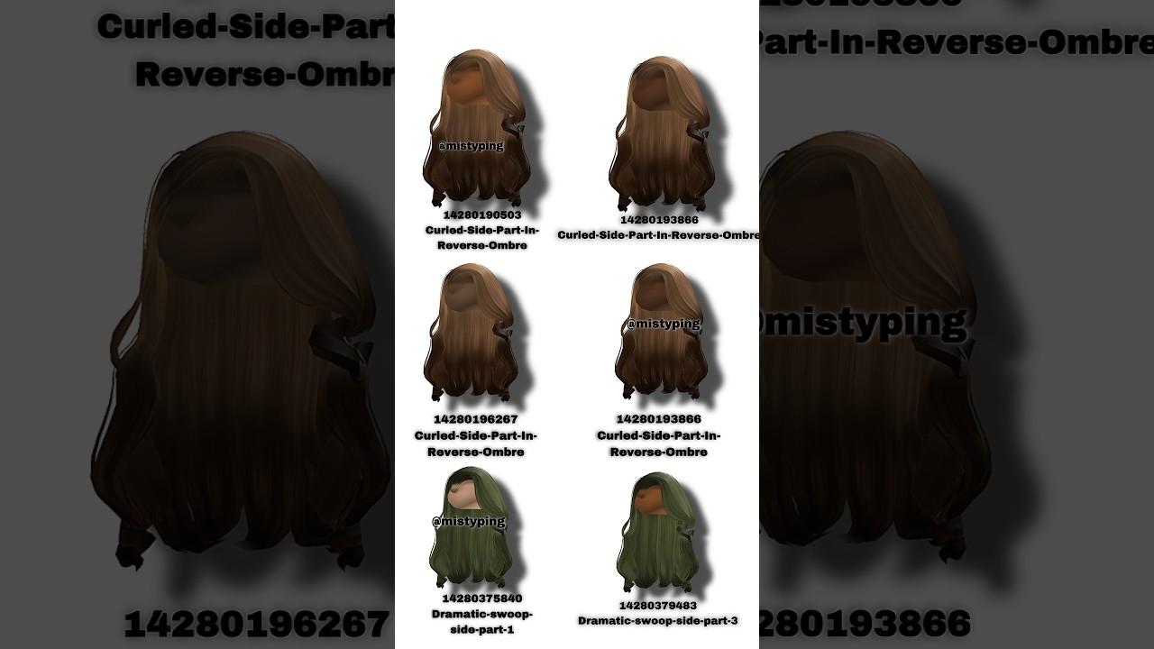 Caramel Wavy Side Parted Half Up Braids's Code & Price - RblxTrade