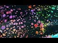 Satisfying Acrylic Pouring With Beautiful Cells Colorful Swipe Easy Method