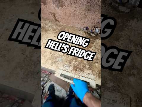 Opening Hell S Fridge Abandonedplaces Homerestoration Hoarder