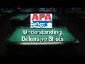 Understanding defensive shots while playing pool in the APA Pool League.