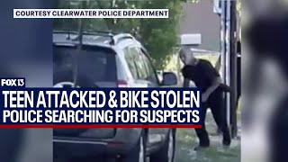 Police searching for suspects who attacked teen and stole bike