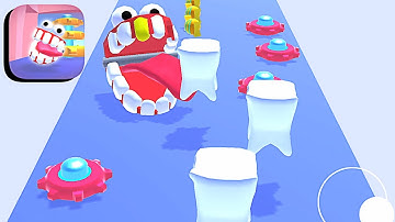 Teeth Runner ​- All Levels Gameplay Android,ios (Part 3)