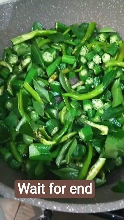 bhindi fry😋👌#shorts #cooking #shortsfeed #trending